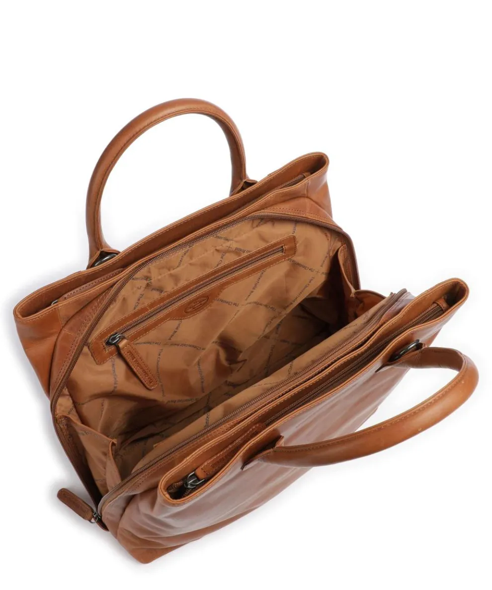 Cow Wax Pull Up Passau Handtasche 10″ Pull-Up Rindsleder cognac