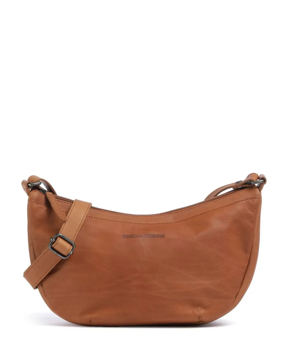 Cow Wax Pull Up Piemonte Umhängetasche Pull-Up Rindsleder cognac