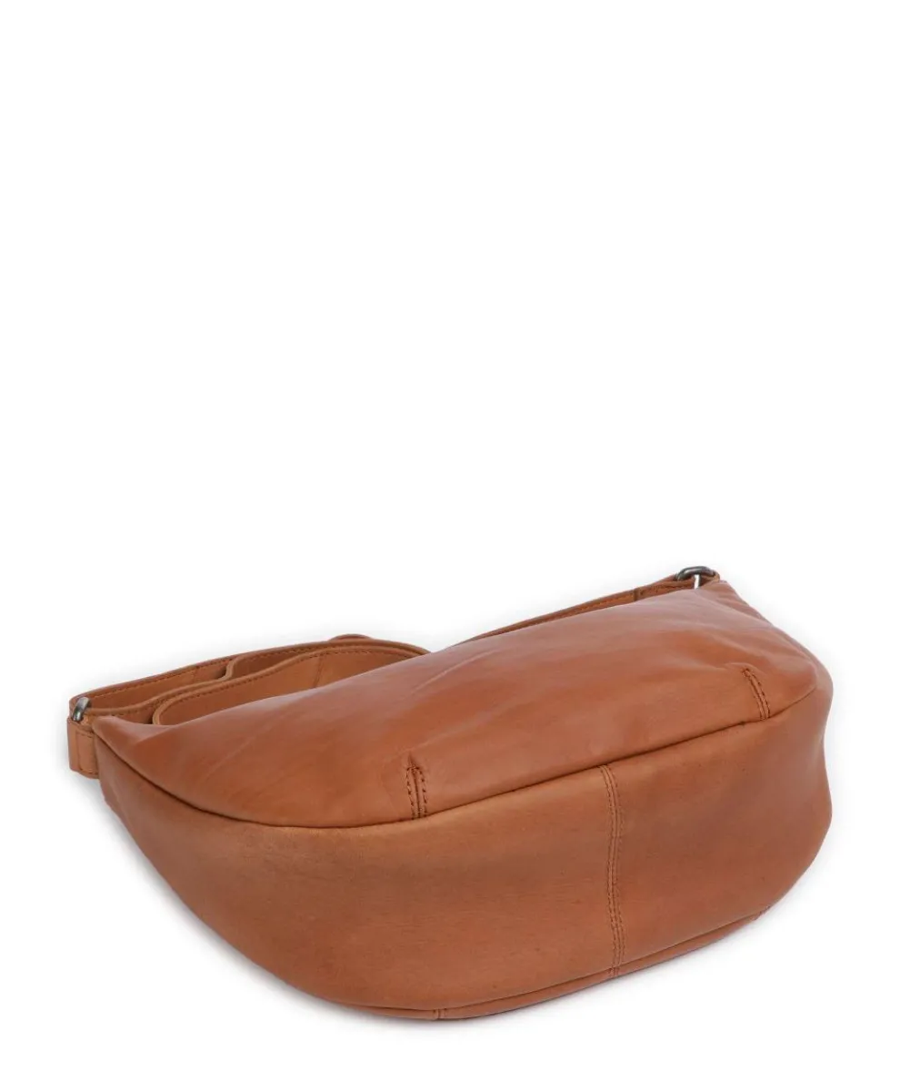 Cow Wax Pull Up Piemonte Umhängetasche Pull-Up Rindsleder cognac