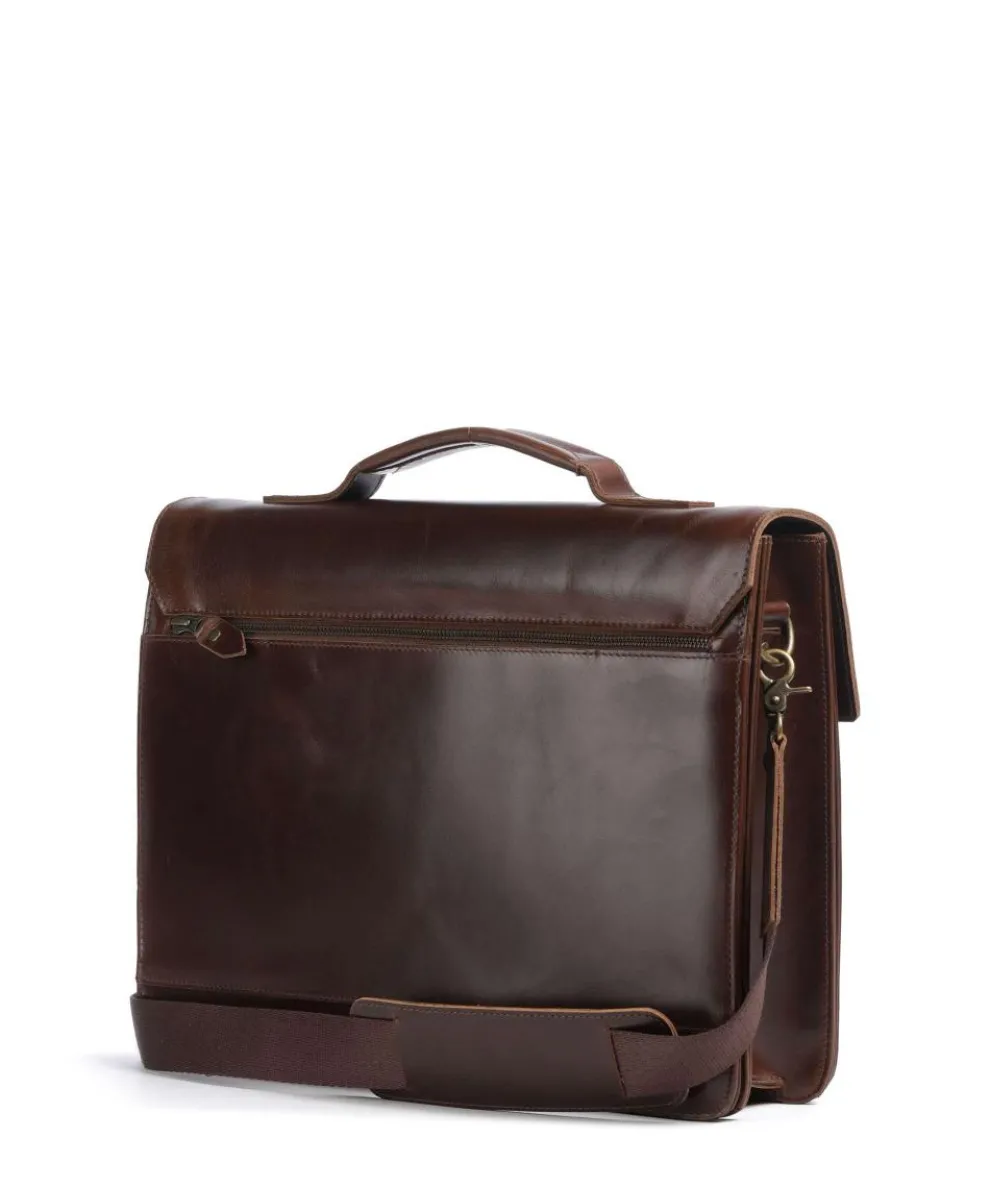Crazy Horse Notes Aktentasche 15″ Rindsleder dunkelbraun