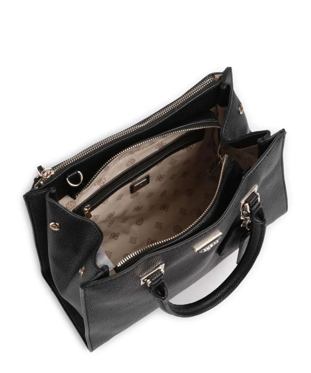 Cresidia Handtasche Lederimitat schwarz