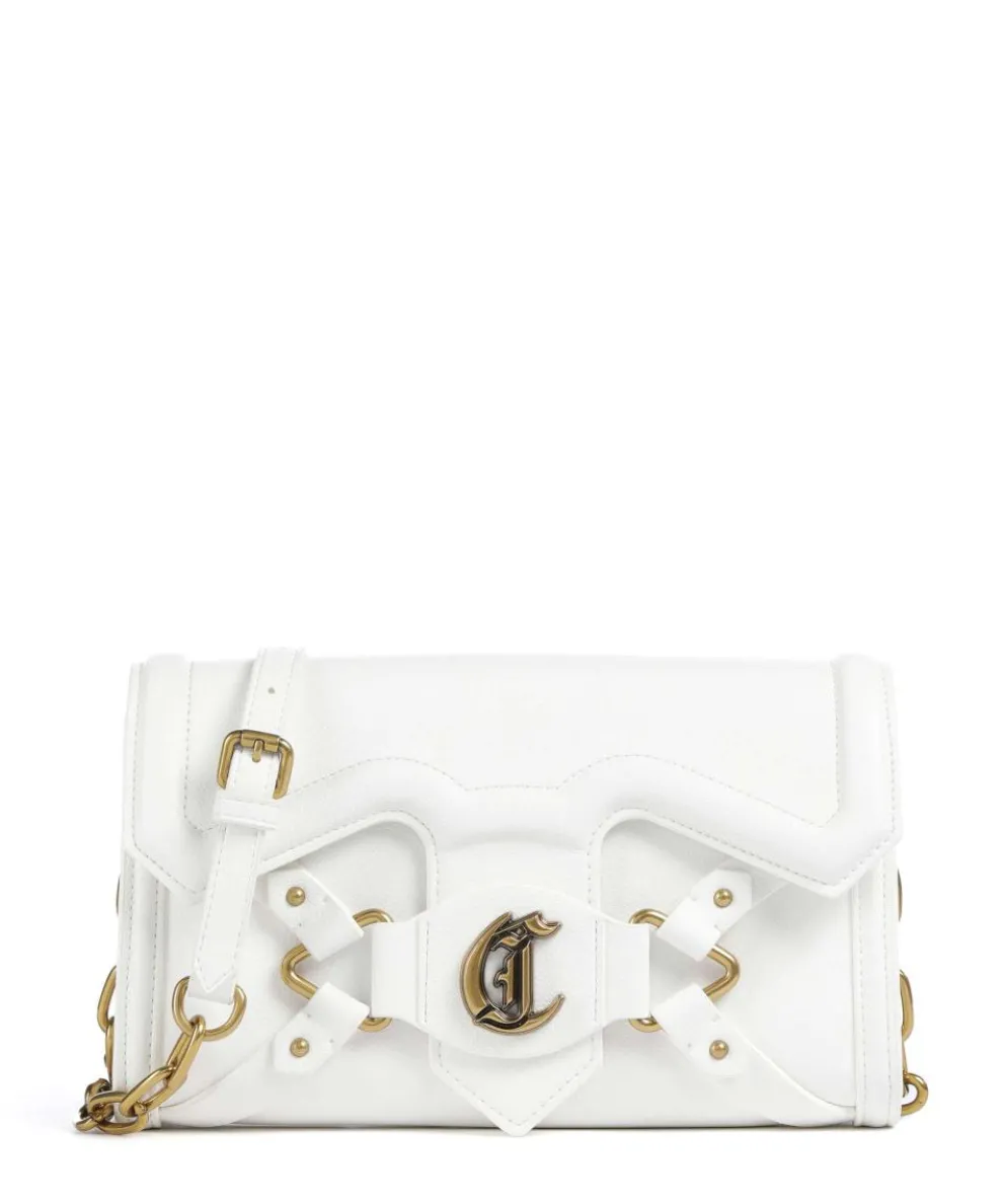 Crossed Laces Umhängetasche Lederimitat weiß