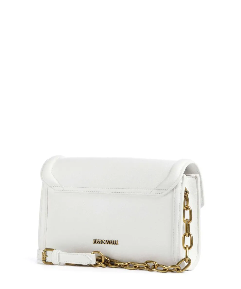 Crossed Laces Umhängetasche Lederimitat weiß