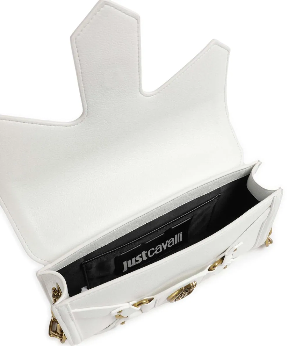 Crossed Laces Umhängetasche Lederimitat weiß