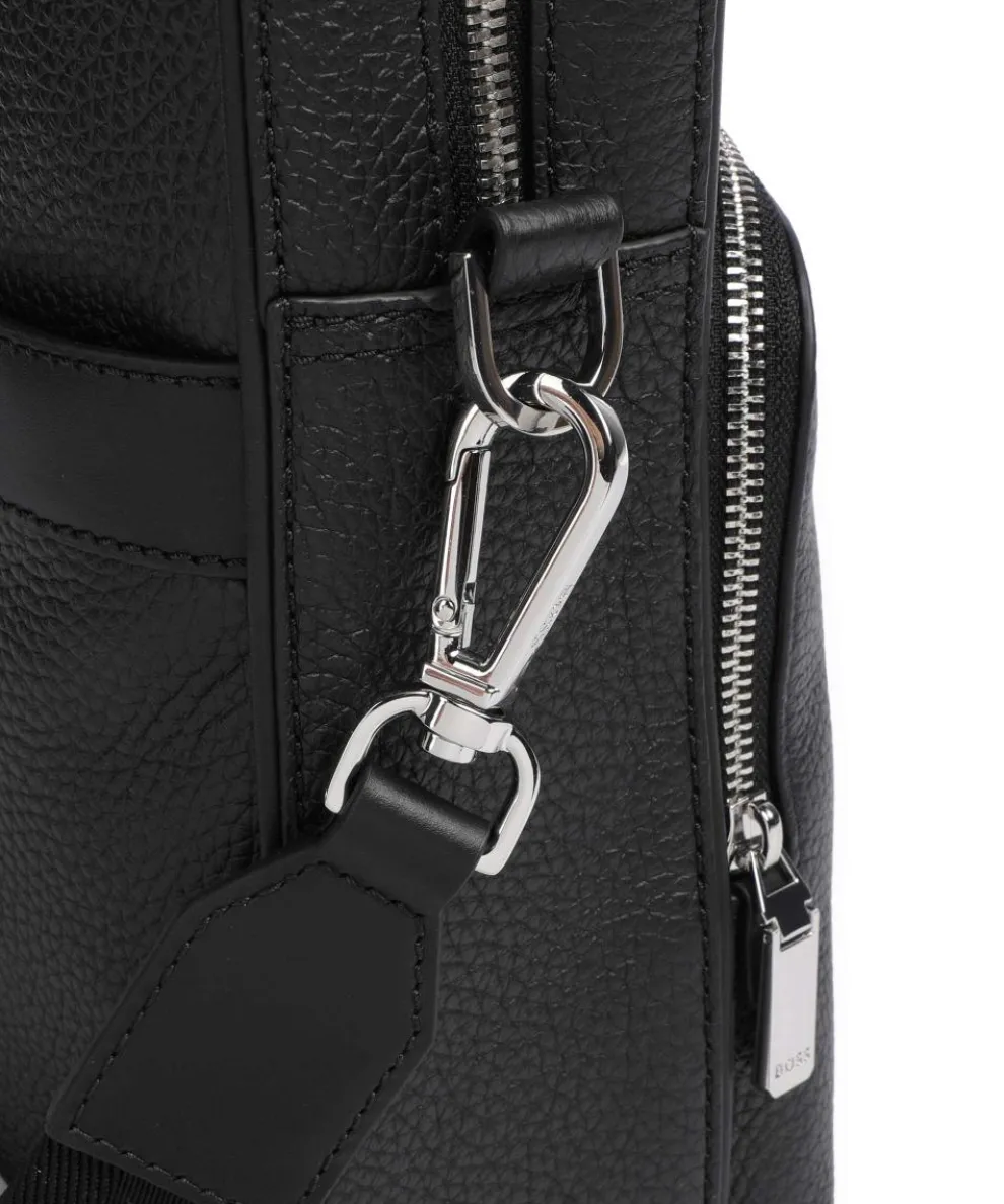 Crosstown Aktentasche 14″ genarbtes Rindsleder schwarz