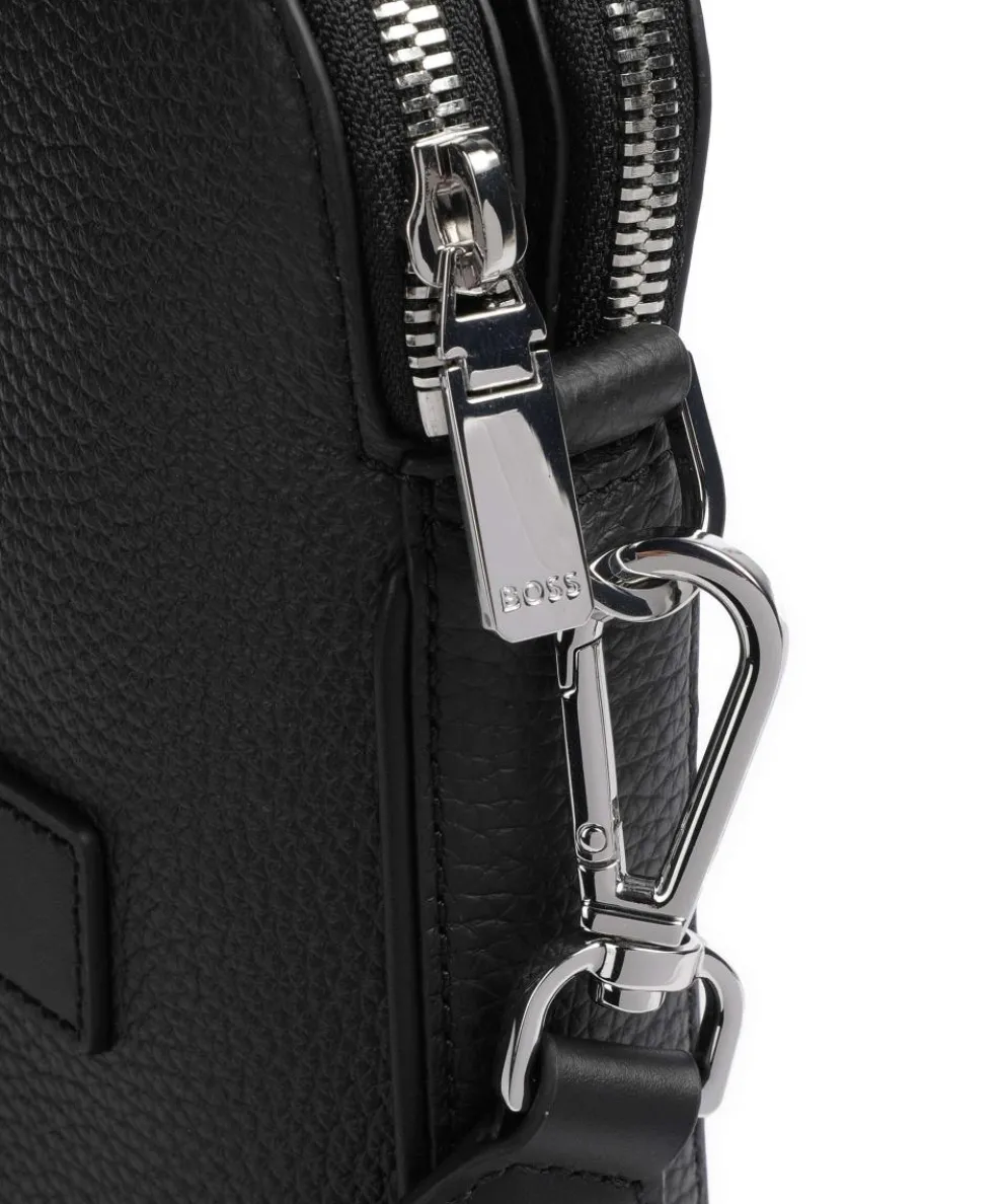 Crosstown Aktentasche genarbtes Rindsleder schwarz