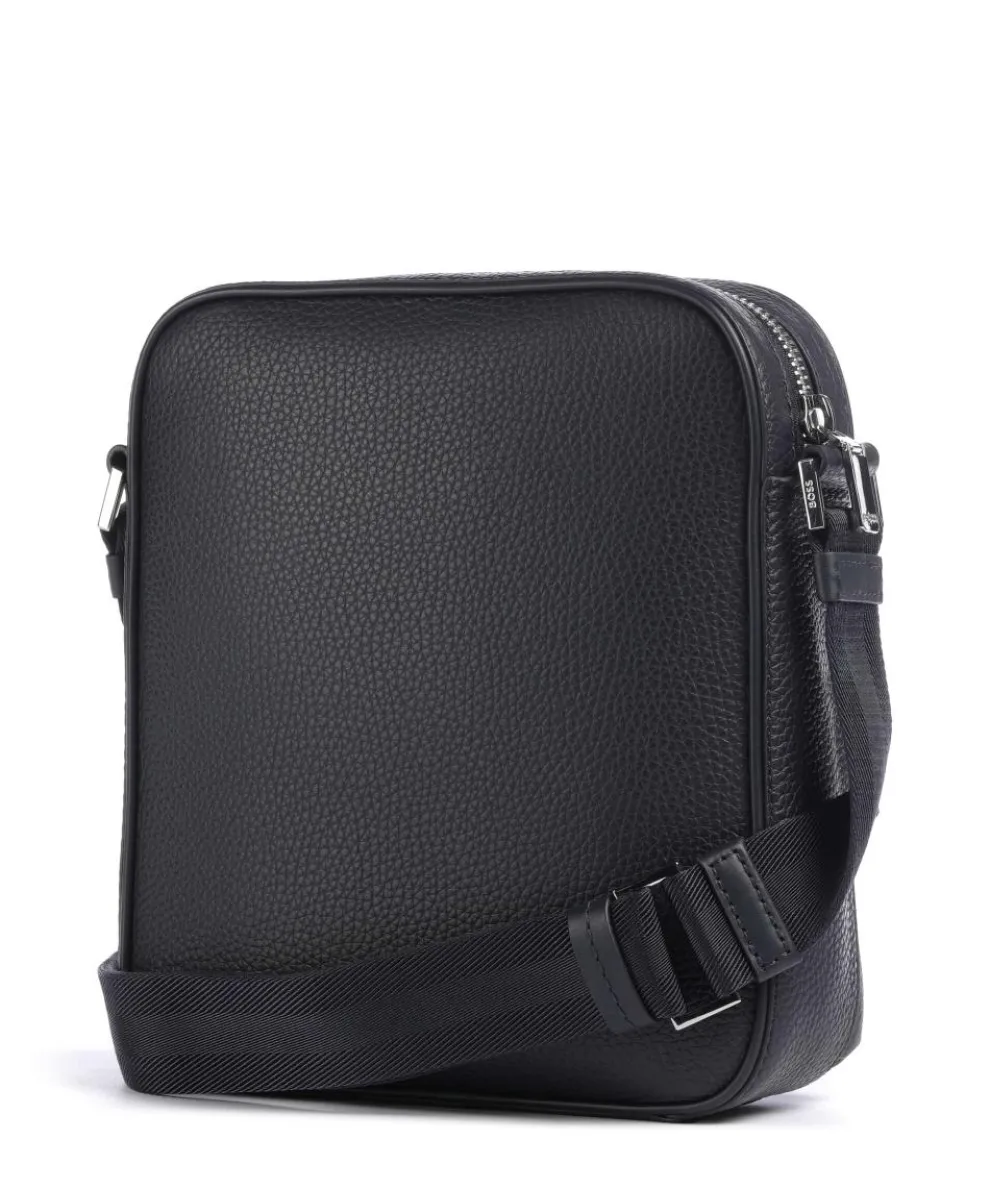 Crosstown Umhängetasche genarbtes Rindsleder navy