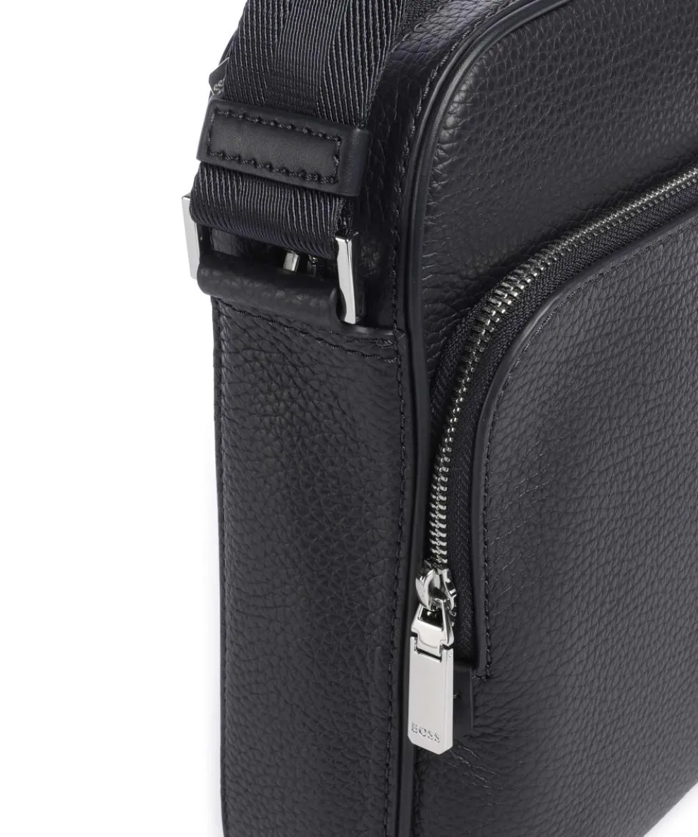 Crosstown Umhängetasche genarbtes Rindsleder navy