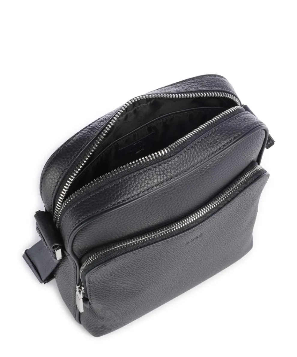 Crosstown Umhängetasche genarbtes Rindsleder navy