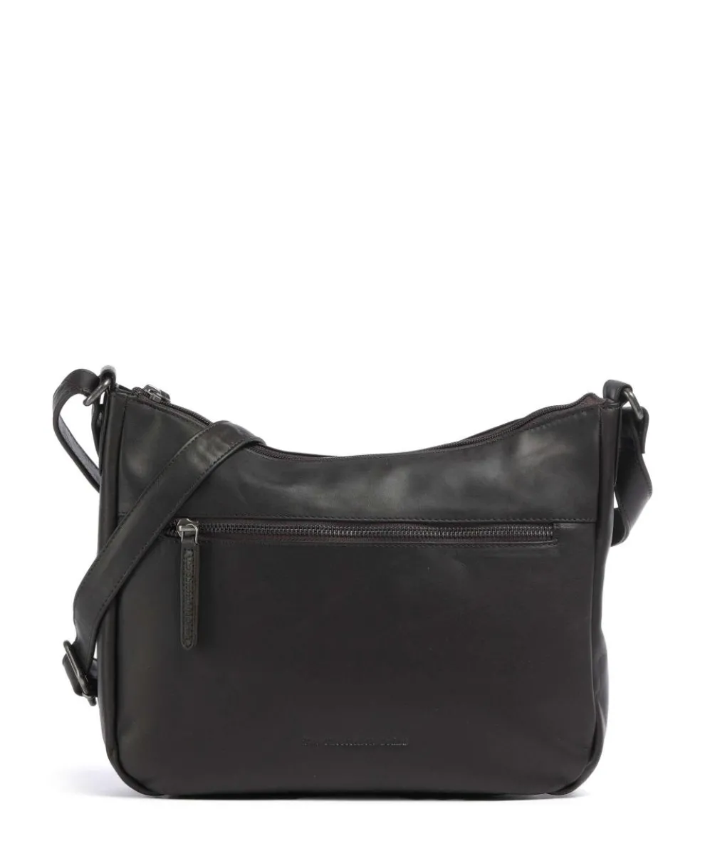 Cow Wax Pull Up Loraine Umhängetasche Rindsleder dunkelbraun