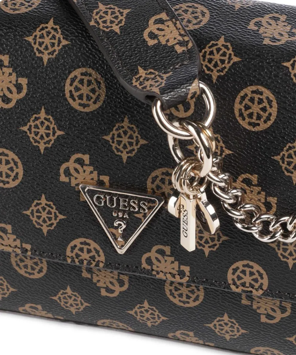 Erica Eco Schultertasche Lederimitat dunkelbraun