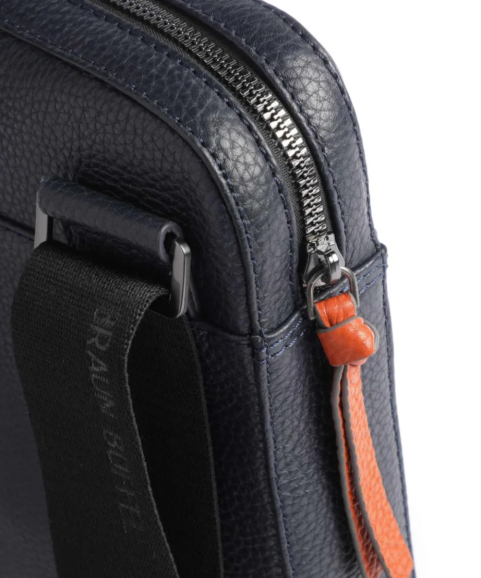 Novara Umhängetasche genarbtes Rindsleder navy