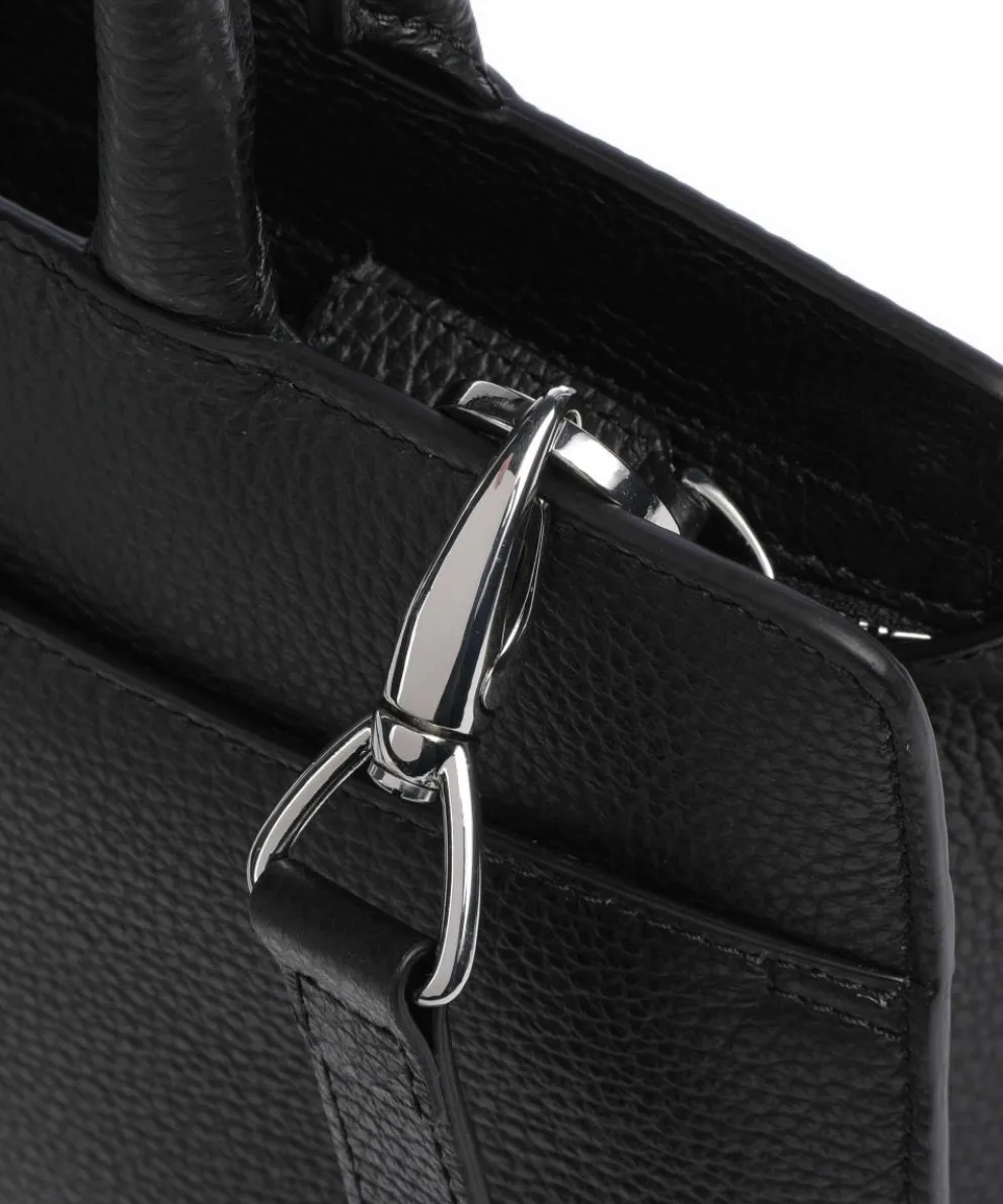 Cybill M Handtasche genarbtes Rindsleder schwarz