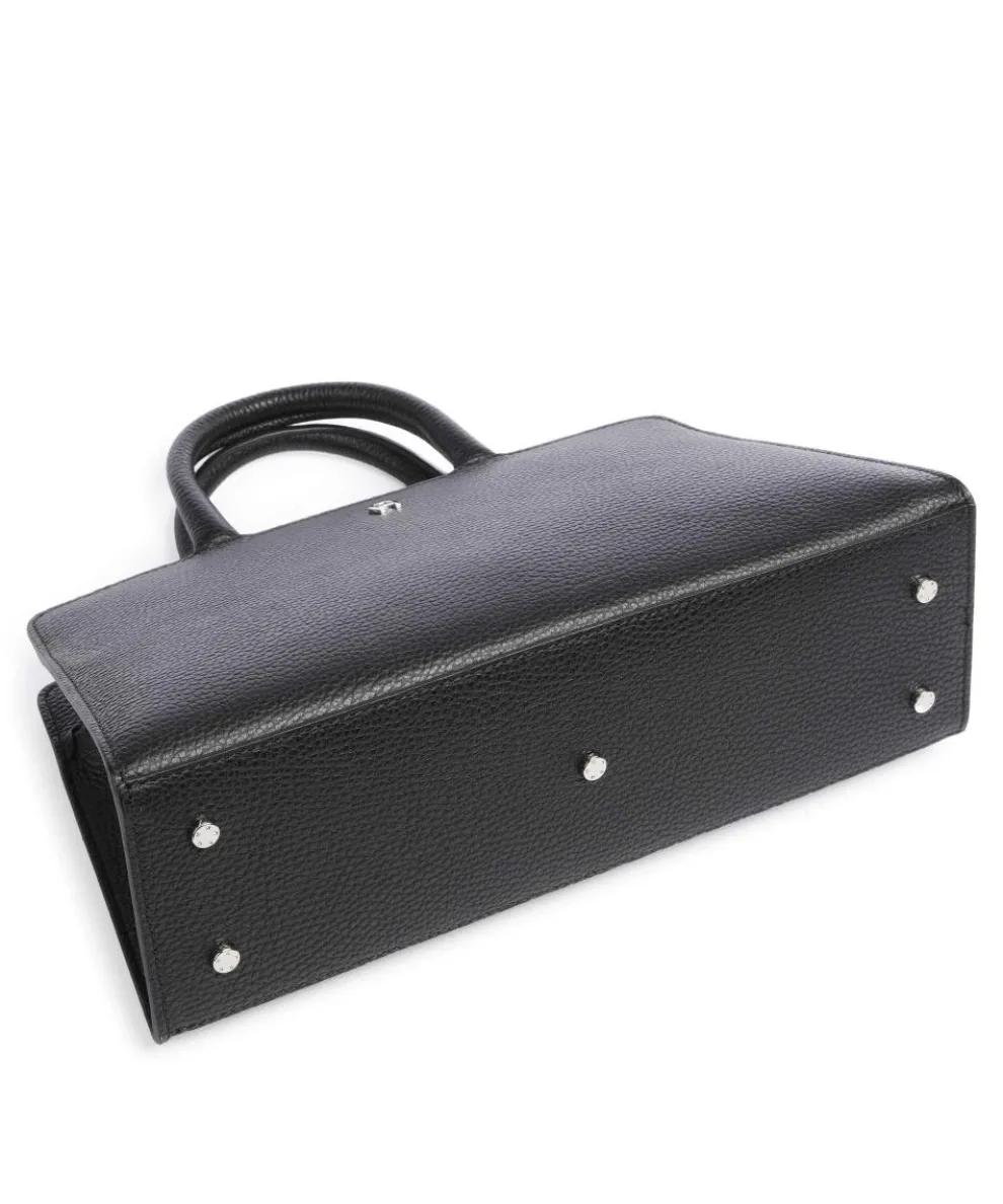 Cybill M Handtasche genarbtes Rindsleder schwarz