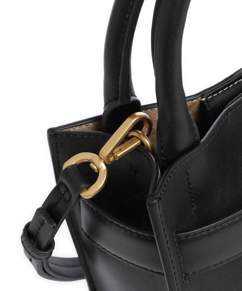 Clary Umhängetasche fein genarbtes Rindsleder schwarz