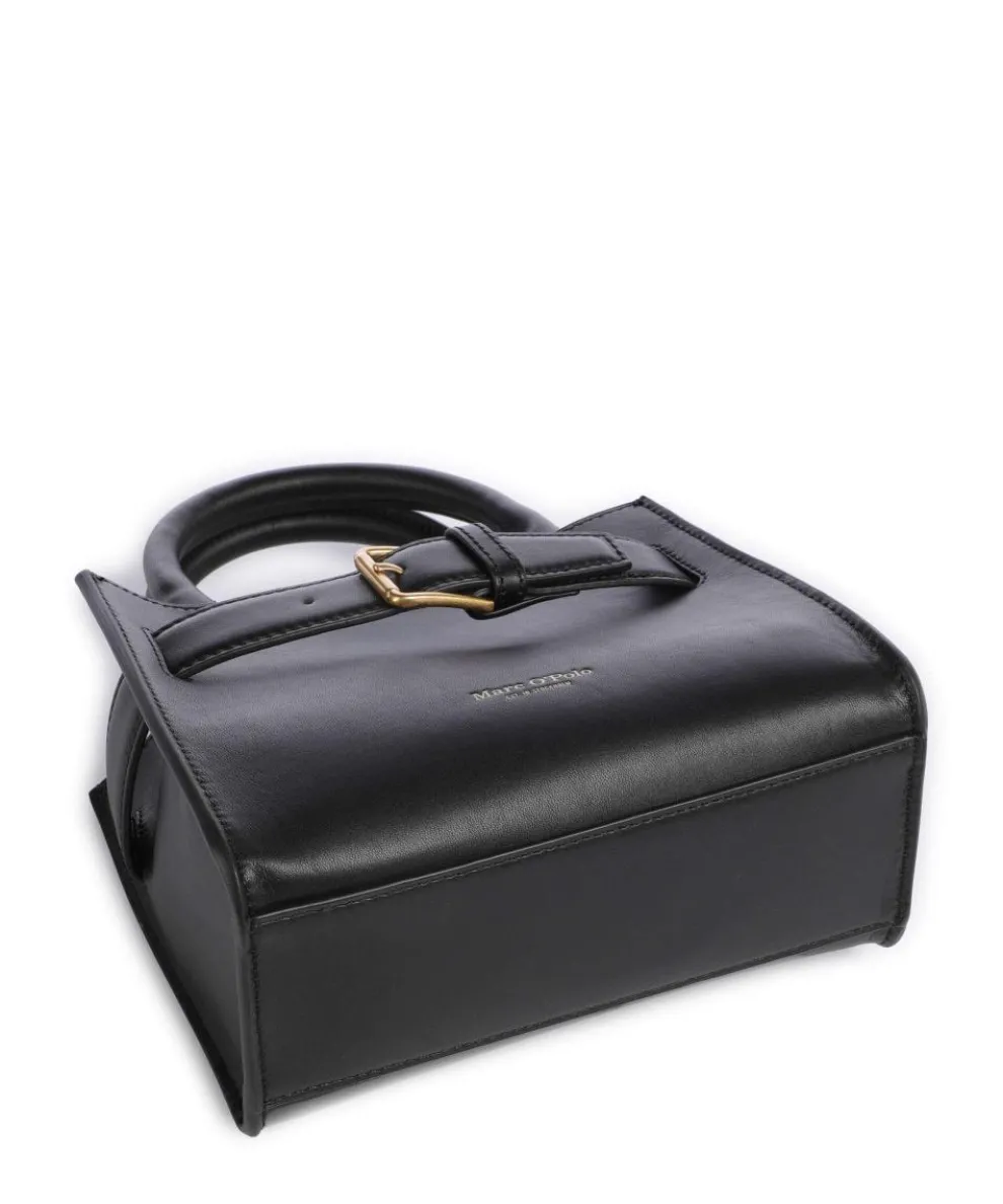 Clary Umhängetasche fein genarbtes Rindsleder schwarz