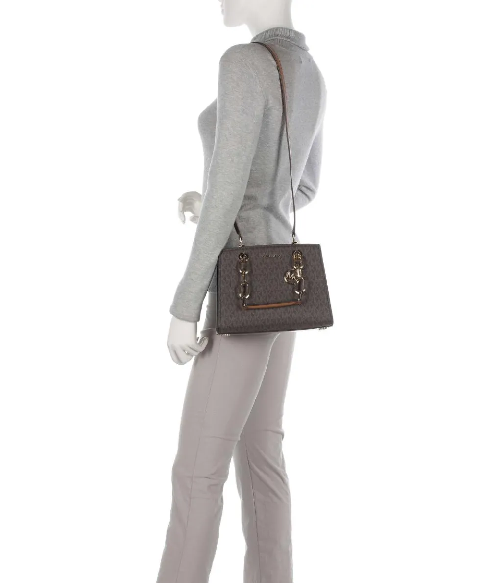 Cynthia Handtasche Canvas dunkelbraun