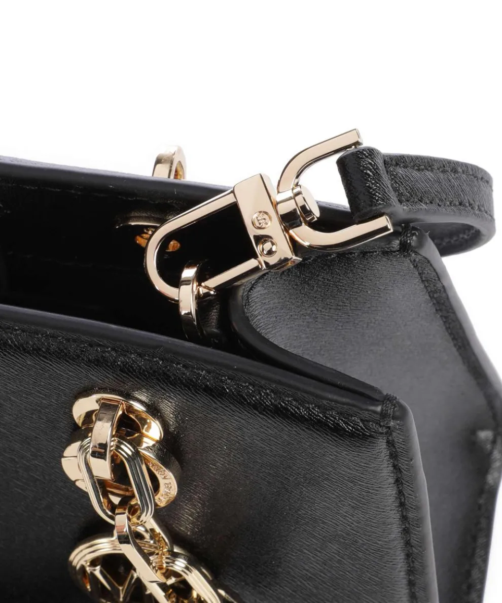 Cynthia Umhängetasche fein genarbtes Rindsleder schwarz