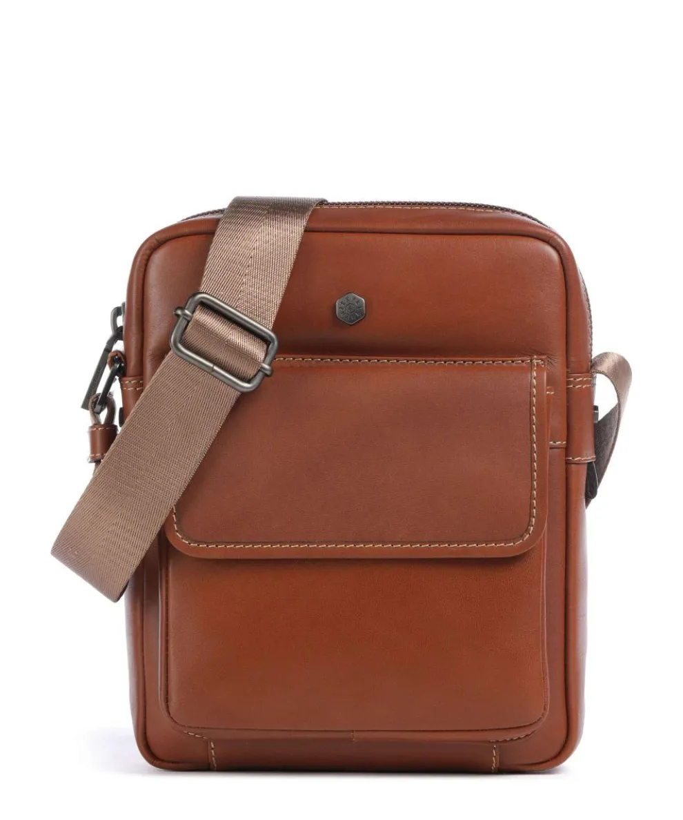 Montana Umhängetasche Rindsleder braun