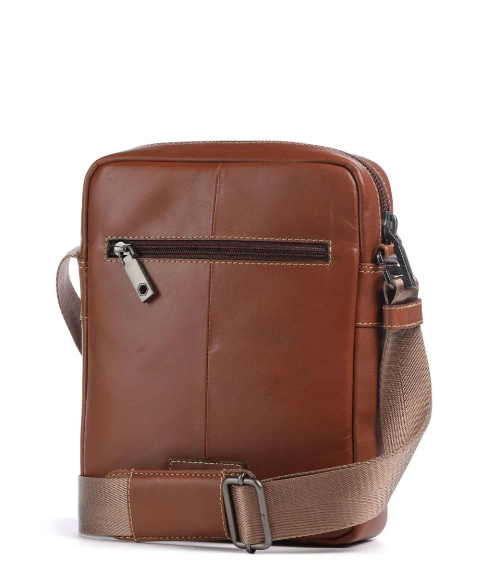 Montana Umhängetasche Rindsleder braun