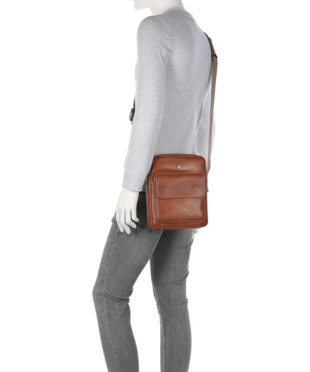 Montana Umhängetasche Rindsleder braun