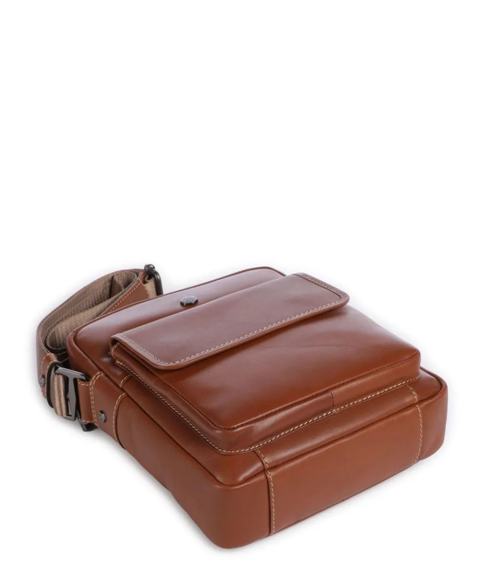 Montana Umhängetasche Rindsleder braun