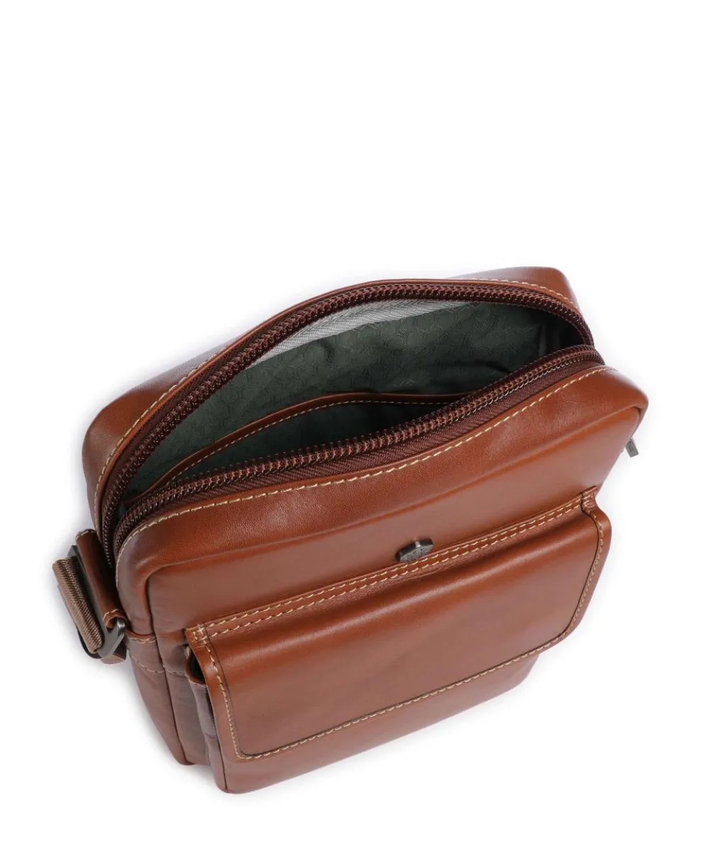 Montana Umhängetasche Rindsleder braun