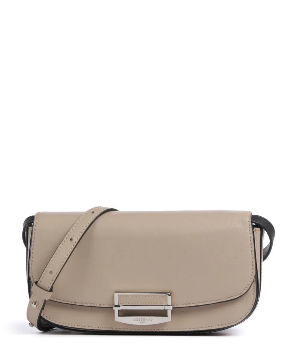 Ezra Calf Optic S Umhängetasche fein genarbtes Kalbsleder beige