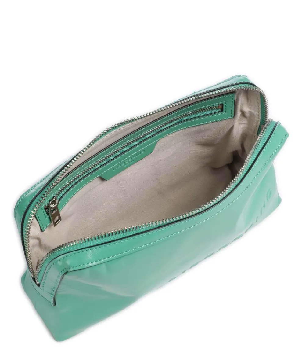 Elvira Paper Touch Crinkle Gürteltasche fein genarbtes Leder grün