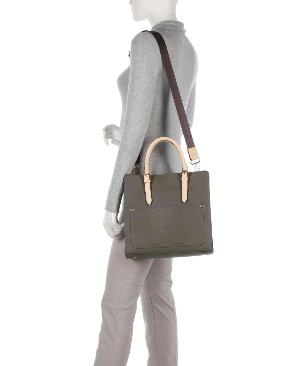 Ella Handtasche Lederimitat olivgrün