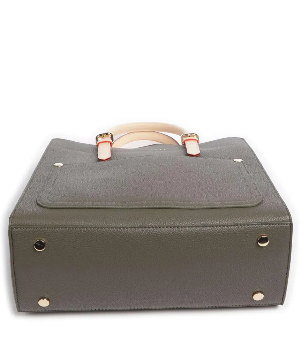 Ella Handtasche Lederimitat olivgrün