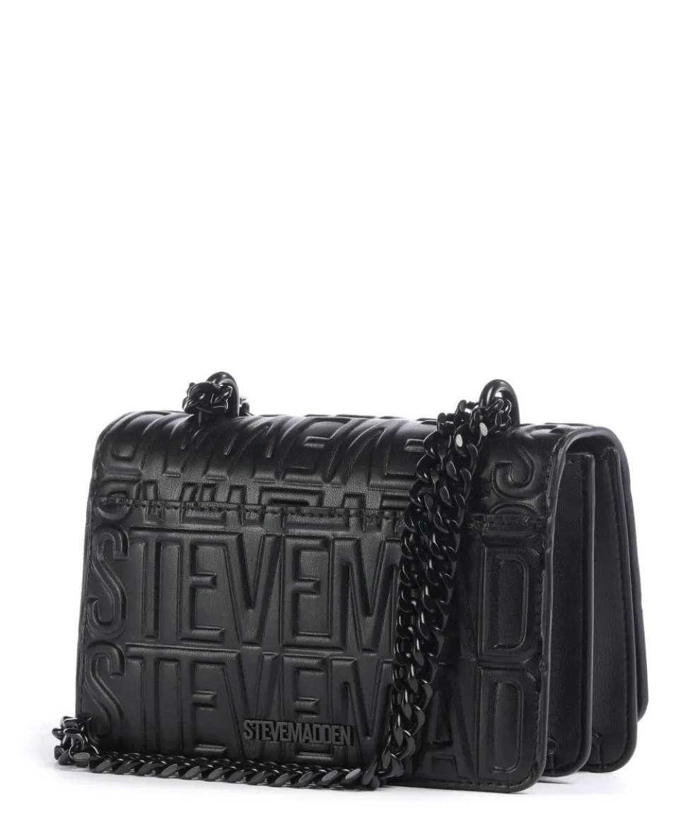 BCARBON Schultertasche Lederimitat schwarz