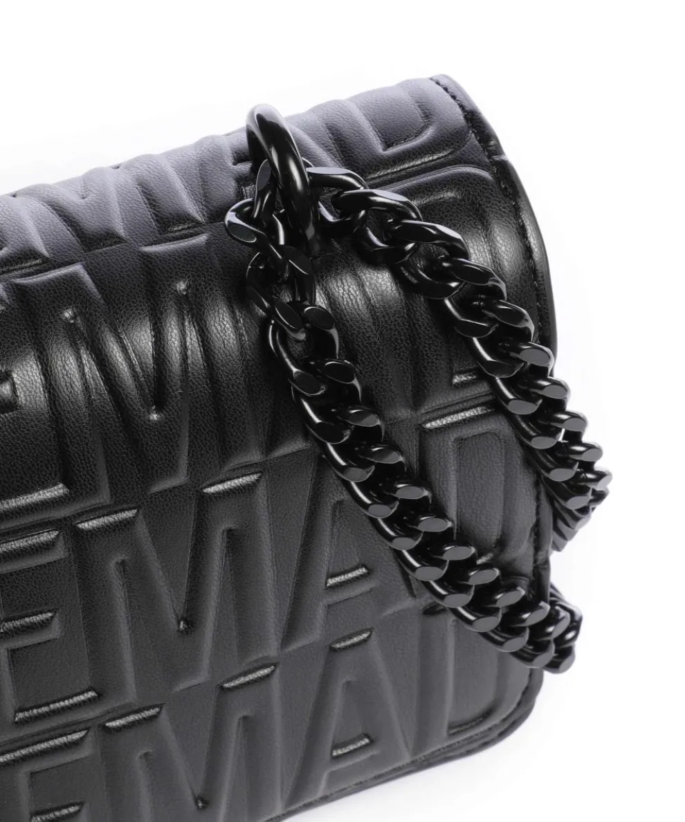 BCARBON Schultertasche Lederimitat schwarz