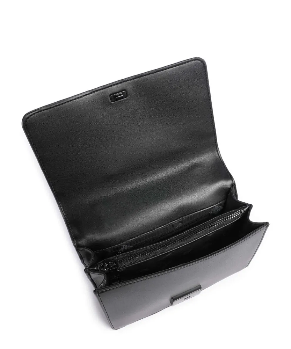 BCARBON Schultertasche Lederimitat schwarz