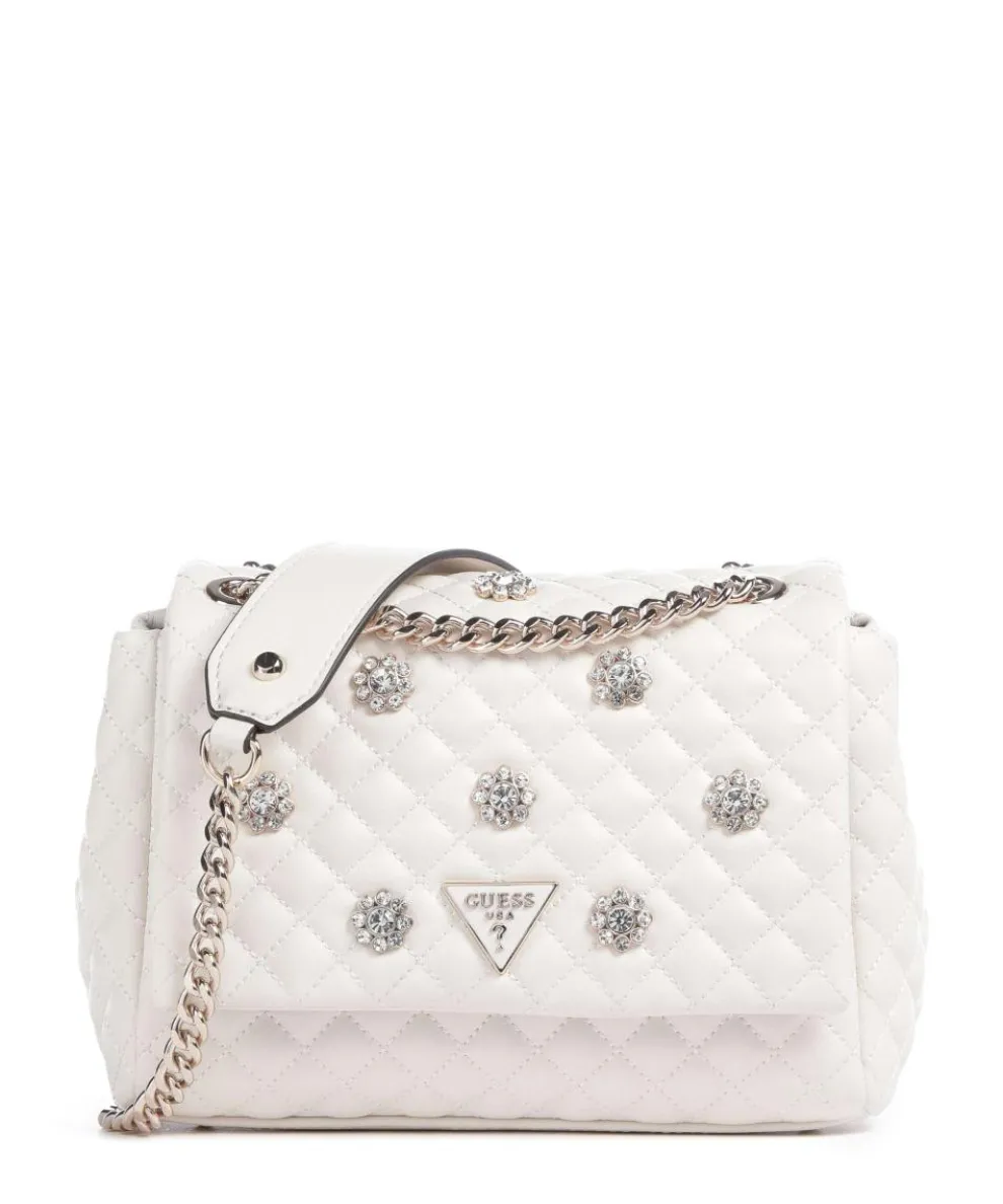 Everlee Schultertasche Lederimitat creme