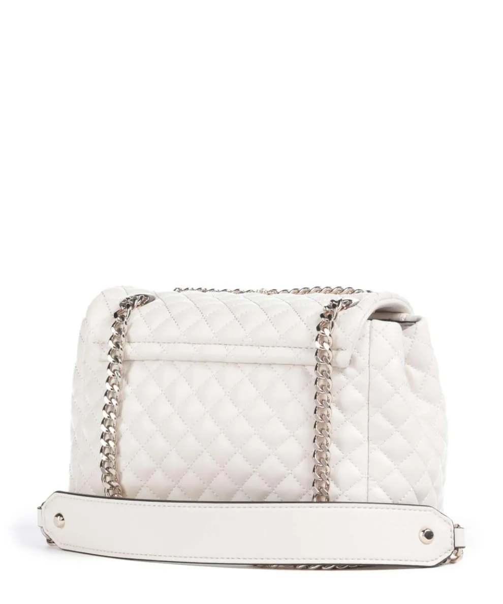 Everlee Schultertasche Lederimitat creme