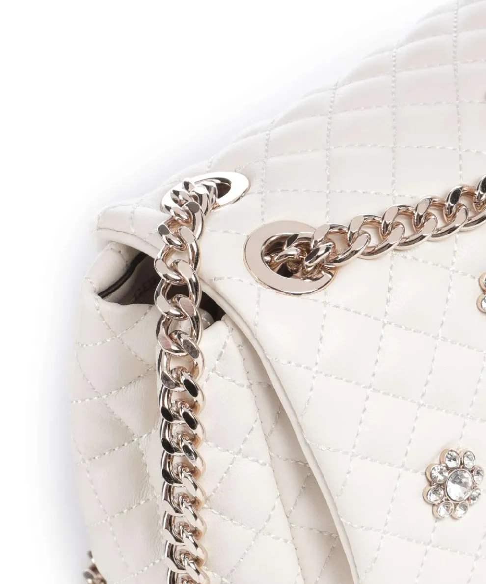 Everlee Schultertasche Lederimitat creme