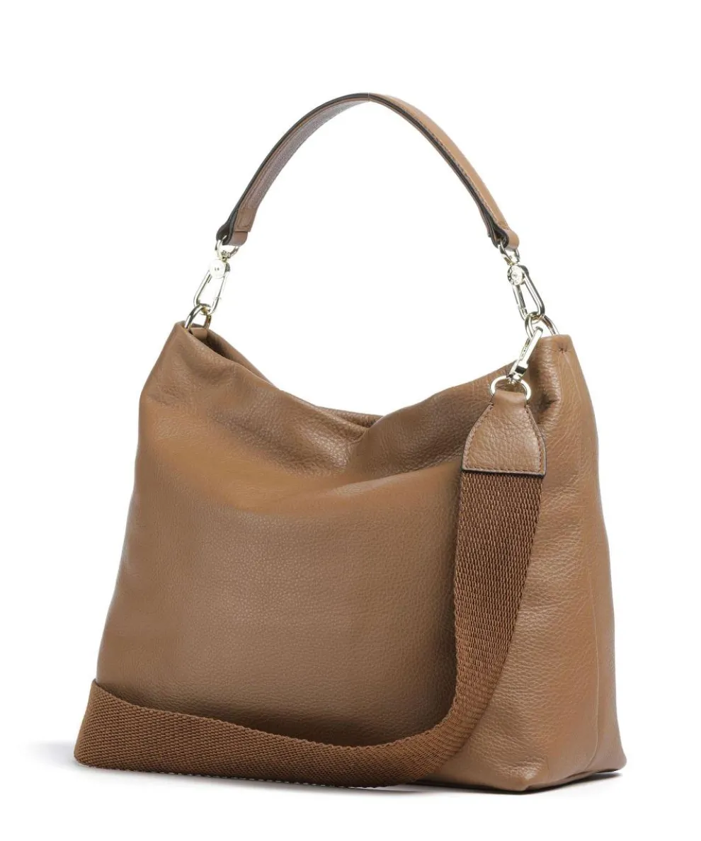 Dalia Kaia Beuteltasche genarbtes Leder camel