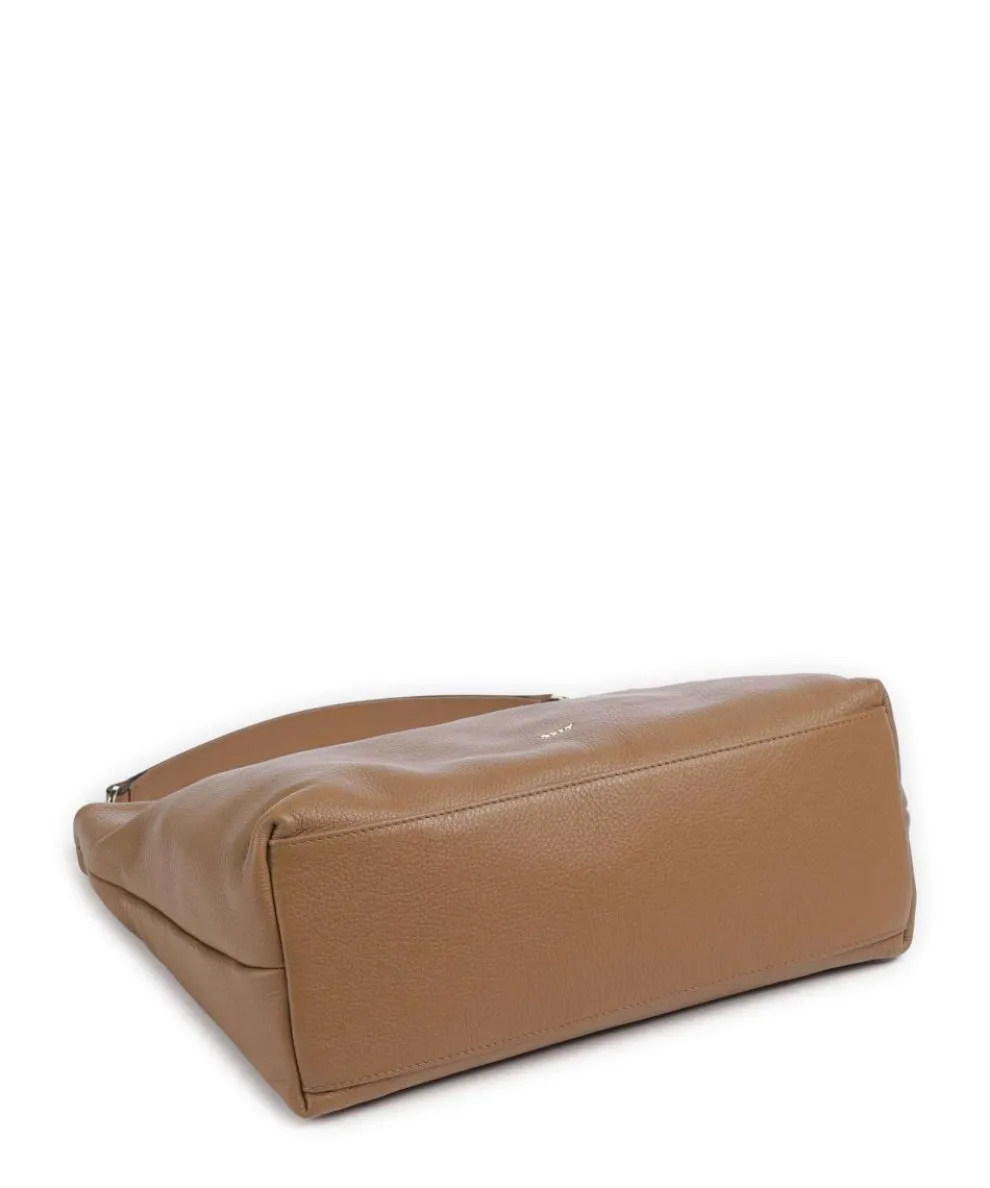 Dalia Kaia Beuteltasche genarbtes Leder camel