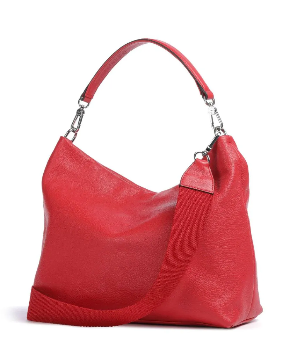 Dalia Kaia Beuteltasche genarbtes Rindsleder rot