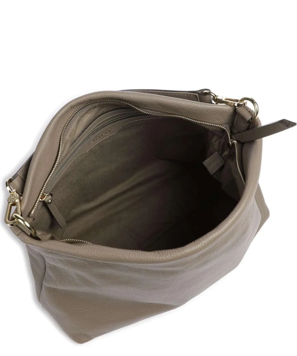 Dalia Kaia Beuteltasche weiches Rindsleder taupe