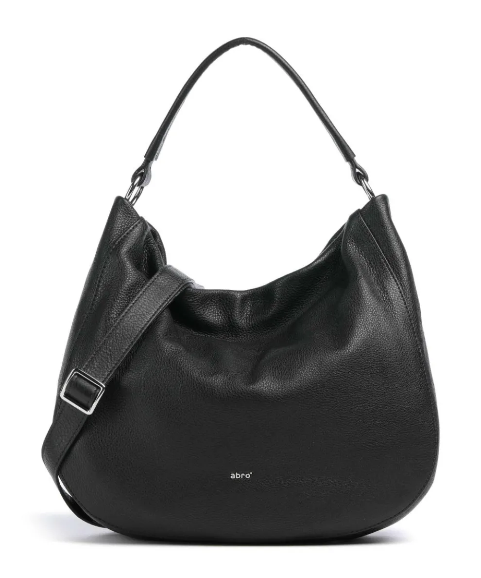 Dalia Mia Beuteltasche genarbtes Leder schwarz