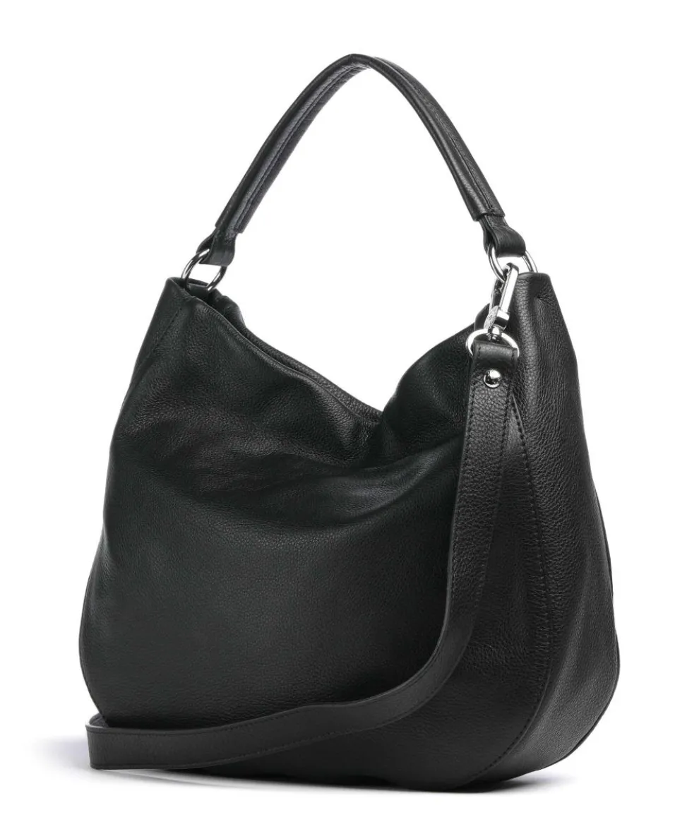 Dalia Mia Beuteltasche genarbtes Leder schwarz