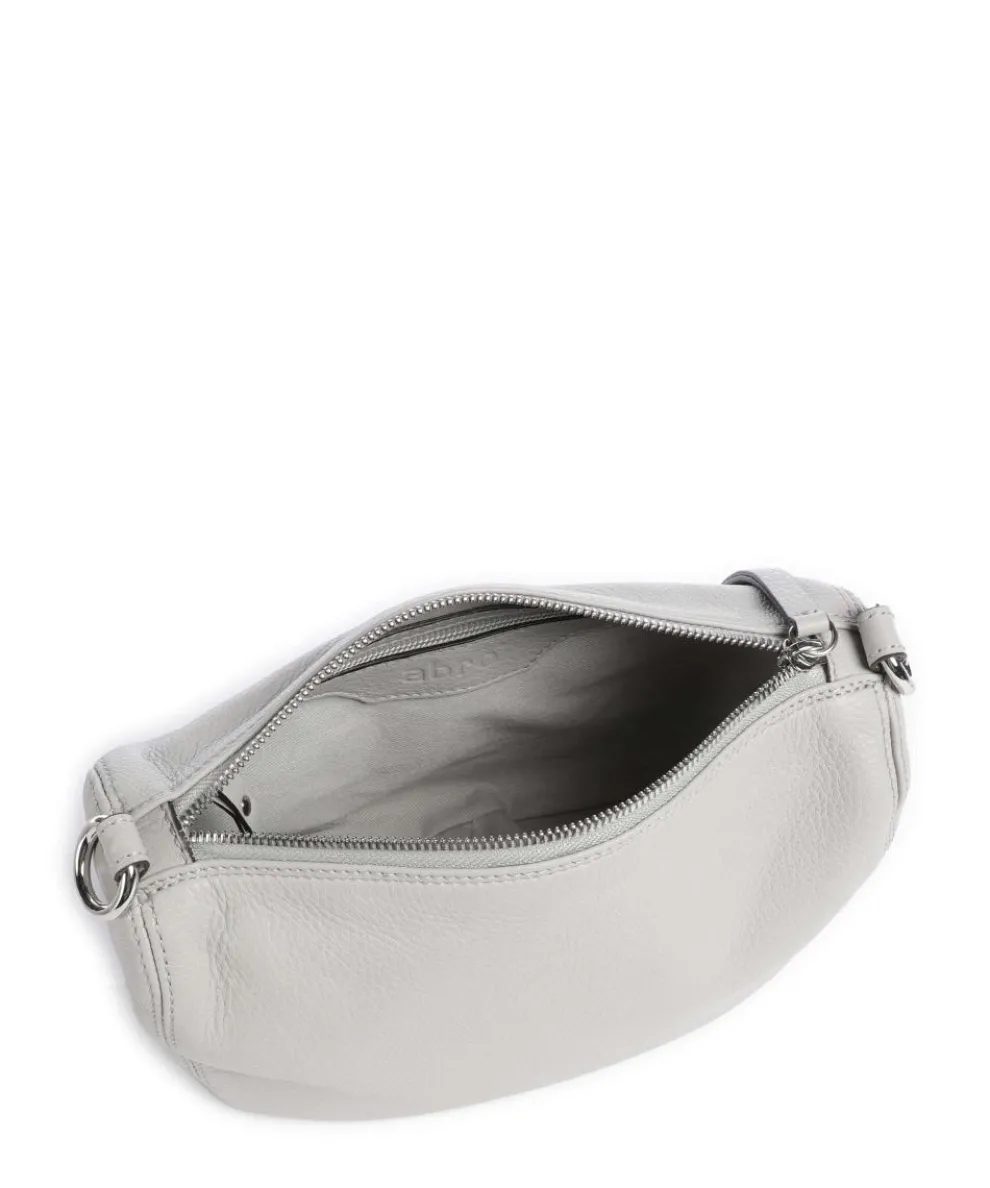 Dalia Mina Umhängetasche genarbtes Rindsleder hellgrau