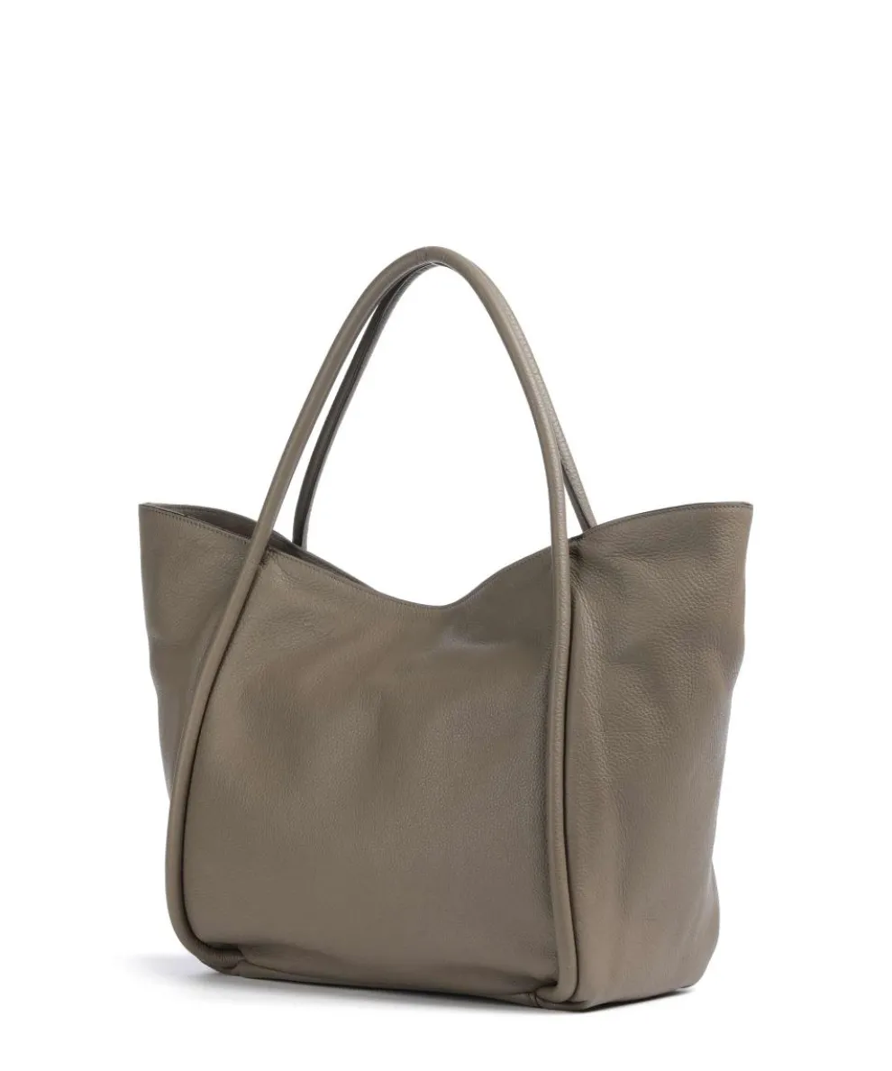 Dalia Willow Shopper genarbtes Leder taupe