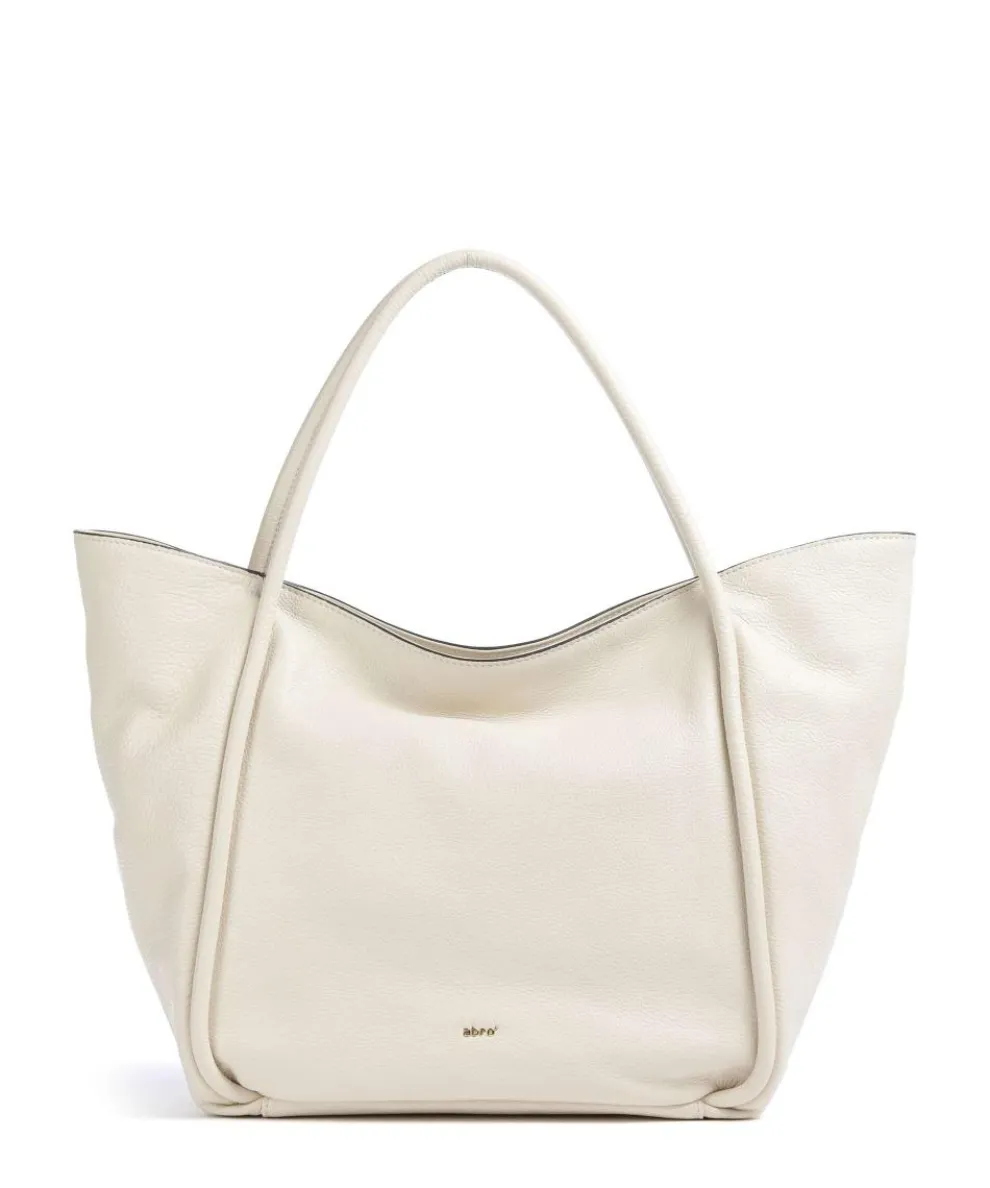 Dalia Willow Shopper genarbtes Leder creme