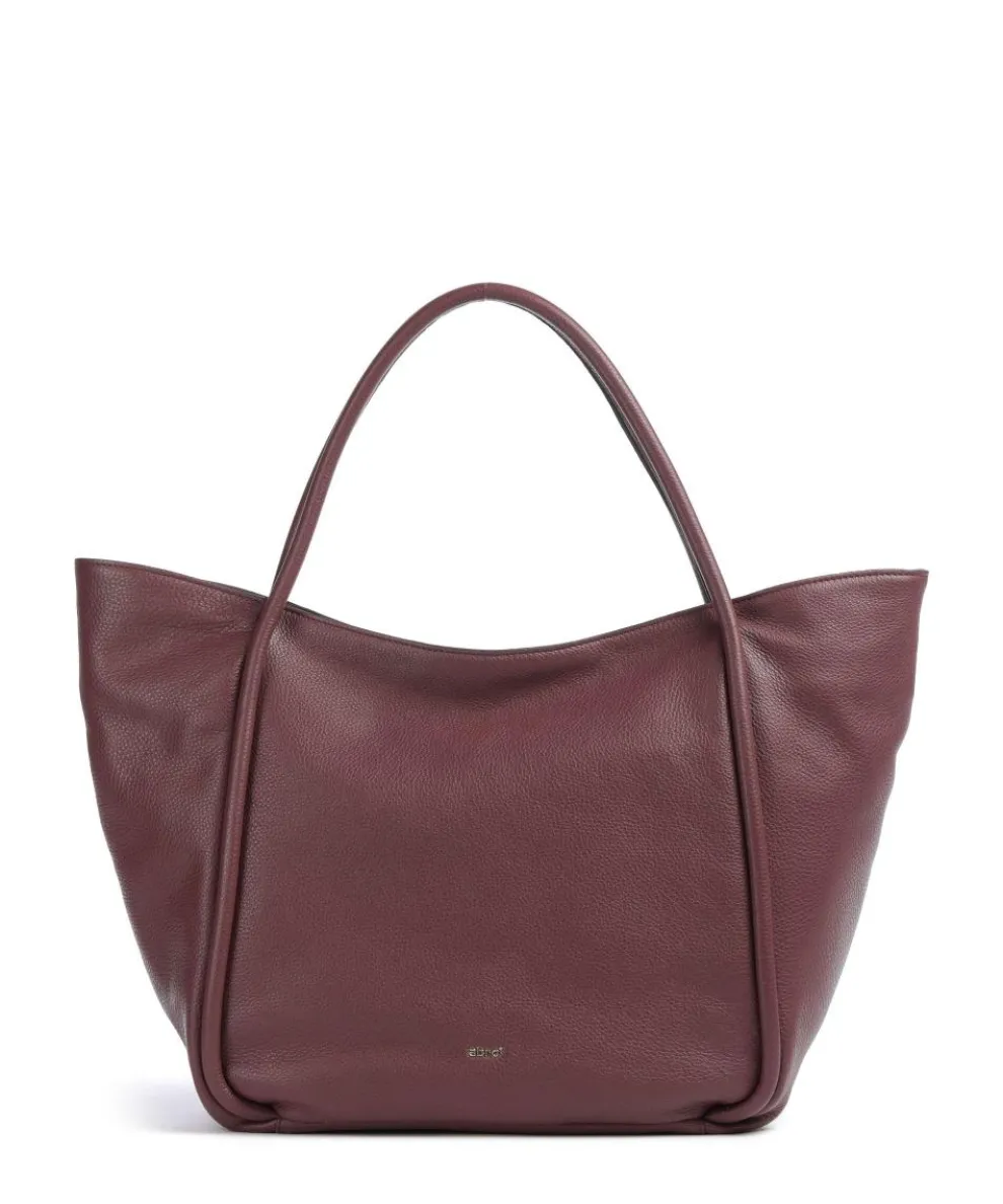 Dalia Willow Shopper genarbtes Leder wein