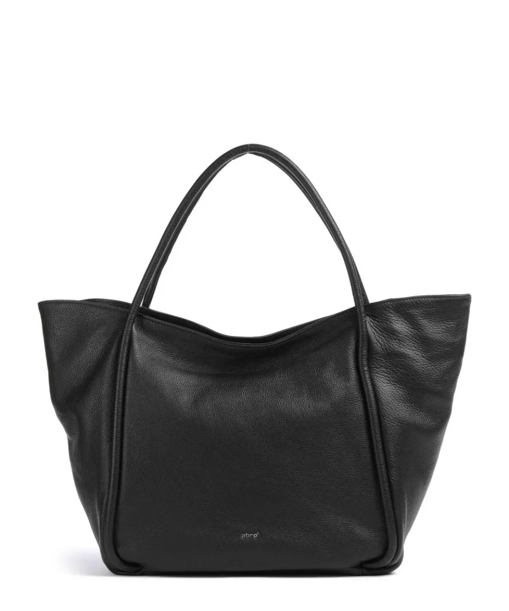 Dalia Willow Shopper genarbtes Leder schwarz