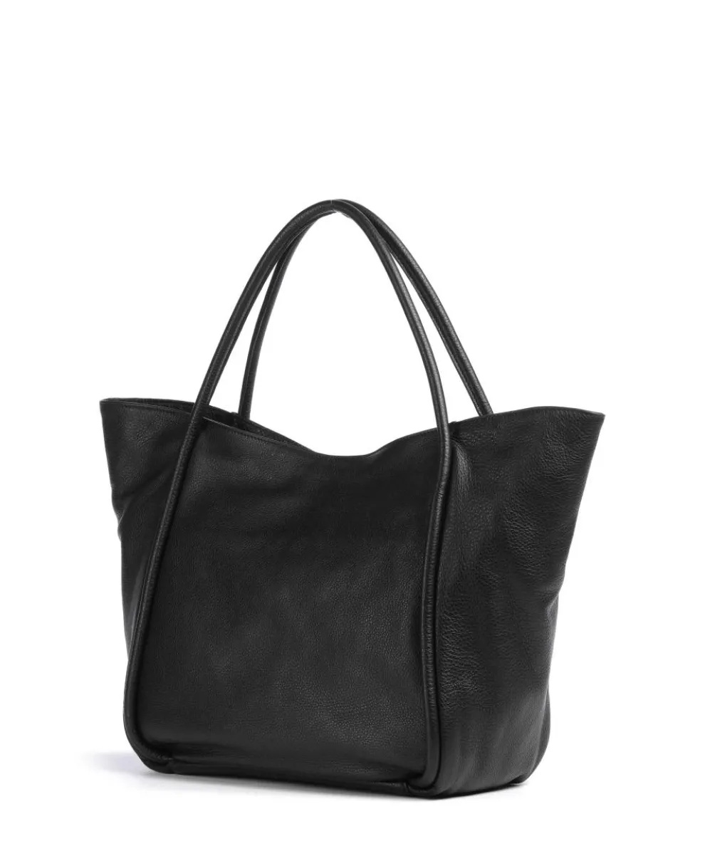 Dalia Willow Shopper genarbtes Leder schwarz