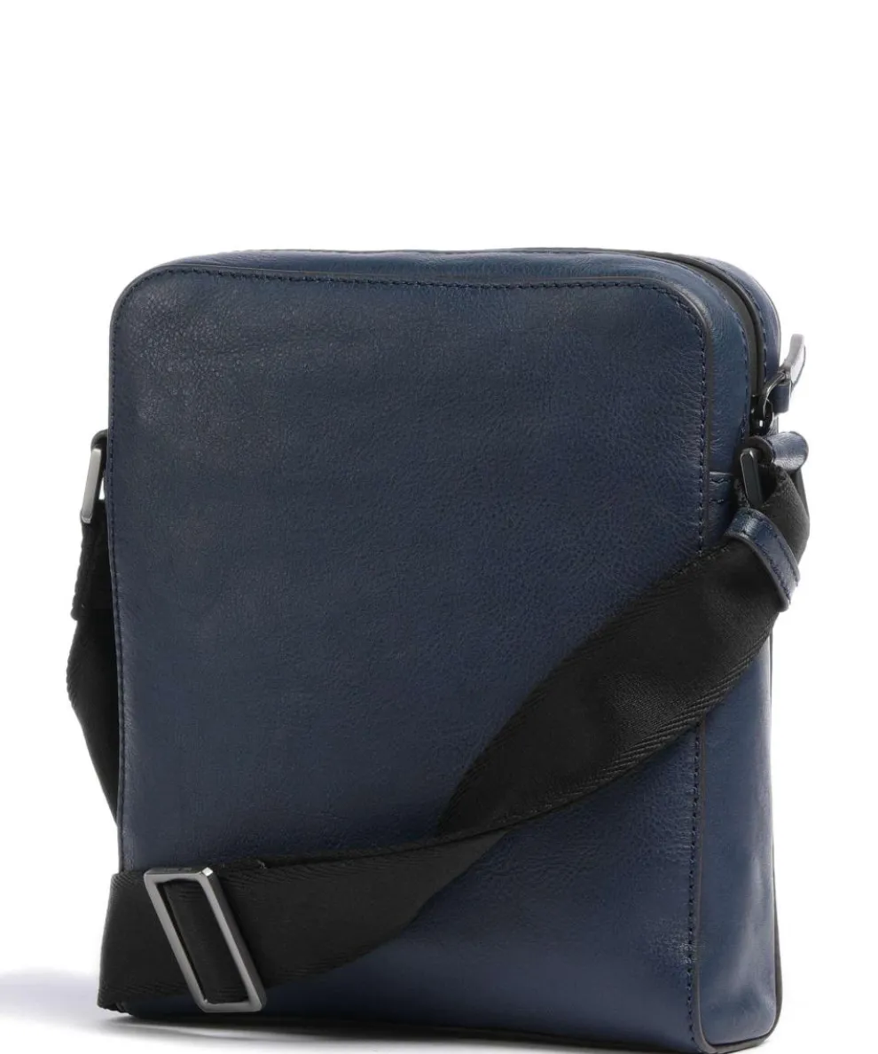 Damiano Umhängetasche fein genarbtes Rindsleder dunkelblau